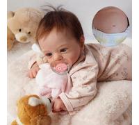 Poupée Reborn - En vinyle - 48 cm - Aspect réaliste - Pour bébé et fille