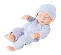 Poupée Reborn intégrale en silicone de 17,8 cm - Figurine décorative avec articulations mobiles et peau en silicone, idéale pour la décoration de la chambre