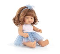 Miniland - Poupée 38 cm rousse - tutu bleu
