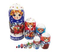 Poupée russe Matriochka à 10 couches - Design de conte de fées - Jouet empilable pour événement culturel - Souvenir de collection - Poupée russe Matrioshka