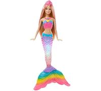Poupée Sirène Arc-En-Ciel Barbie Dreamtopia - Blonde - Couleurs Et Lumières - Plonger Dans L'Eau