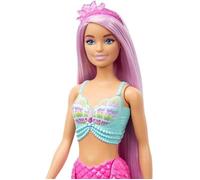 Poupée Sirène - BARBIE - Cheveux Roses - 18 cm - Accessoires de Coiffure - Pour Enfants de 3 à 10 ans