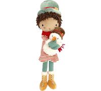 Poupée souple jake et son bonhomme de neige rouge, vert, blanc TU