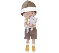 Poupée souple marron, jaune, gris TU