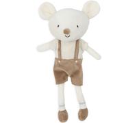 Jollein Peluche souris Bowie, poupée souple, beige 32 cm