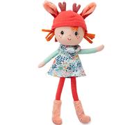LILLIPUTIENS - Stella poupée câline en Tissu Doux avec Bonnet Amovible, boîte Cadeau décorative - Stimule la motricité Fine et l’Imagination - Jouet éducatif - Idéal pour Enfants dès 2 Ans - 83381