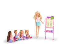 Poupée Steffi Love - Maitresse d'école et 4 élèves - Tableau et accessoires inclus