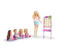 Poupée Steffi Love - Maitresse d'école et 4 élèves - Tableau et accessoires inclus