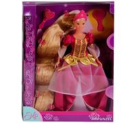 Poupée Steffi Love - Princesse Raiponce - Fuchsia - Robe de princesse et cheveux longs - Avec accessoires