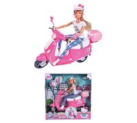 Poupée Steffi Love sur scooter Hello Kitty - Simba.Dickie.Group - HK SL SCOOTER - 29cm - Rose