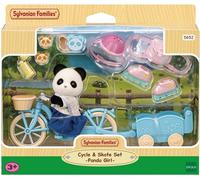 SYLVANIAN FAMILIES 5652 La Fille Panda, Son vélo et sa remorque Colorful