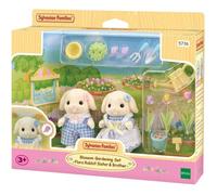 Sylvanian Families Figurines Le frère et la sœur Lapin Bélier mini articulées Multicolore
