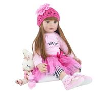 Poupée Toddler renaissante, silicone souple, réaliste, BZ086