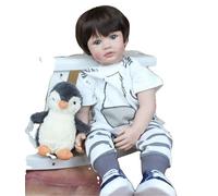 Poupée Toddler renaissante, silicone souple, réaliste, DFNHQE