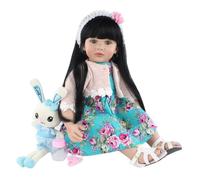 Poupée Toddler renaissante, silicone souple, réaliste, Hzflsh