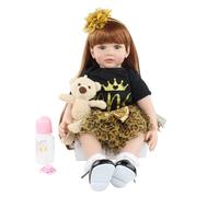Poupée Toddler renaissante, silicone souple, réaliste, JHFBW