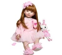 Poupée Toddler renaissante, silicone souple, réaliste, JHFFX