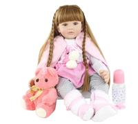 Poupée Toddler renaissante, silicone souple, réaliste, LBZDPF