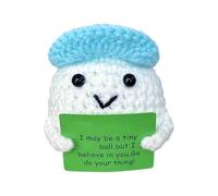 Poupée tricotée - Animaux au crochet faits à la main - Jouet balle de golf douillet - En peluche - 6 cm - Souvenir - Adorable jouet en tissu - Cadeaux inspirants pour femmes et hommes - Cadeau