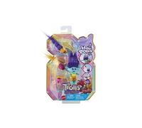 Mattel Figurine Trolls 3 HNF12 – à fonction, vêtements amovibles, 2 Hair Pops, accessoires surprises