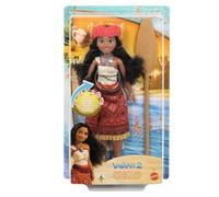 Mattel Poupée chantante Vaiana, tenue et accessoires signature, chante « We’re Back » en 4 langues