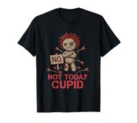 Poupée vaudou Cupid Grumpy Anti Valentine Not Today Sarcastique T-Shirt
