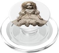 Poupée Vintage hantée avec esthétique d'horreur Sombre PopSockets PopGrip pour MagSafe