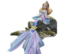 poupéee Petite Sirène - Vinyle Fashion Doll Princess Film Classique Inspiré | poupéee Petite Sirène Mobile, Douce Et Exquise, Cadeau De Noël, d'anniversaire pour La Journée des