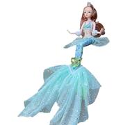 poupéee Petite Sirène - Vinyle Fashion Doll Princess Film Classique Inspiré | poupéee Petite Sirène Mobile, Douce Et Exquise, Cadeau De Noël, d'anniversaire pour La Journée des