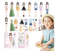 Poupées à habiller magnétiques,Poupées en papier à habiller princesse | Puzzles de poupées en papier à habiller magnétiques,Jouets amusants pour , en papier, jouets de jeu pour tout-petits, gar