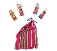 Poupées à soucis, Lot de 4 dans Une Bourse, Grande, poupées à soucis, Quitapenas, poupées tracas, mangeuses de chagrins