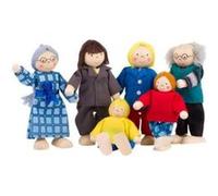 Poupées articulées famille citadine 6 éléments G