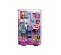 Barbie - Coffret Dentiste HKT69 - 2 poupées, fauteuil et station de travail - Dès 3 ans