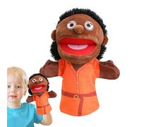Poupées de membres de la famille - Poupées d'expositions théâtrales | Poupées en peluche douces pour raconter des histoires - Théâtre montrant des poupées avec bouche mobile pour filles et garçons