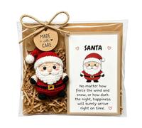 Poupées de Noël tricotées faites à la main, mignonnes, positives et émotionnelles