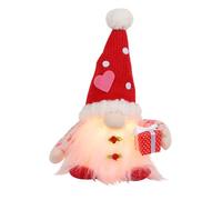 Poupées de Saint-Valentin faites à la main avec lumière LED pour présenter une belle personne sans visage pour une personne spéciale pour étagère d'arbre Poupée faite à la main