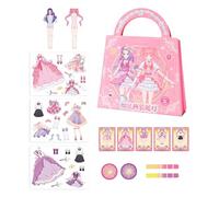 Poupées D'habillage Magnétiques Pour Filles - Ensemble De Jeu Portable De Voyage, Jeu Éducatif, Activité Créative Pour Poupées | Kit De Déguisement Magnétique Amusant Pour Les Fêtes D'anniversaire Et