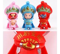 Poupées D'Opéra Du Sichuan, Avec Visage Changé, Artisanat Traditionnelle Populaire Chinois, Porte-Clés, Figurines D'Action, Jouets, Cadeau