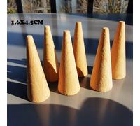 Poupées En Bois De Hêtre Non Peintes À La Main,Pièces De Bricolage,Peinture En Bois,Accent D'abeille,Chambres Plus Lentes,Cônes,Gouttelettes,Glands,Jouet Créatif - Type Tree Cones 6pcs
