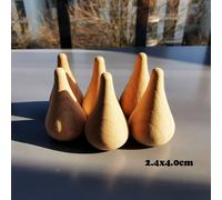 Poupées En Bois De Hêtre Non Peintes À La Main,Pièces De Bricolage,Peinture En Bois,Accent D'abeille,Chambres Plus Lentes,Cônes,Gouttelettes,Glands,Jouet Créatif - Type Droplets 6pcs