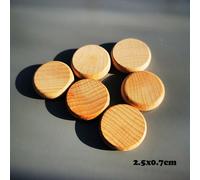 Poupées En Bois De Hêtre Non Peintes À La Main,Pièces De Bricolage,Peinture En Bois,Accent D'abeille,Chambres Plus Lentes,Cônes,Gouttelettes,Glands,Jouet Créatif - Type Mini Coins 6pcs