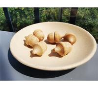 Poupées En Bois De Hêtre Non Peintes À La Main,Pièces De Bricolage,Peinture En Bois,Accent D'abeille,Chambres Plus Lentes,Cônes,Gouttelettes,Glands,Jouet Créatif - Type Acorns 6pcs #A