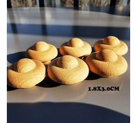 Poupées En Bois De Hêtre Non Peintes À La Main,Pièces De Bricolage,Peinture En Bois,Accent D'abeille,Chambres Plus Lentes,Cônes,Gouttelettes,Glands,Jouet Créatif - Type Buttoms 6pcs