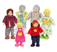 Poupées En Bois Pour Maison De Poupée, Famille De 6, Hape