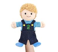 Poupées en peluche à main, accessoires de théâtre de | Jouet de sans odeur, poupées familiales, douces pour la peau, jouet familial sûr pour