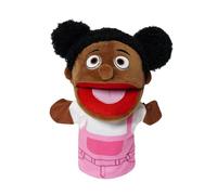 Poupées familiales - Jouet de marionnettes à Main, Jouet de Jeu de rôle pour Les Noirs | Dessin animé Maman et Papa Grands-Parents poupées de Contes à Bouche Ouverte pour raconter des Histoire