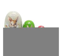 Poupées Gigognes Russes De Pâques | Décor de Printemps en Bois avec Lapin de Pâques Emboîtable - Poupées Gigognes Décoratives | Décoration de Saison pour Salon Chambre Cheminée Bureau Entrée Table à