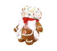 Poupées gnomes de Noël, gnomes sans visage de Noël - Poupée sans visage Gnome de Noël mignonne - Décoration en pain d'épice de Noël, poupée gnome sans visage pour bureaux, tables de chevet, Noël