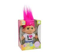 Poupées Good Luck Trolls de 10,2 cm | I Heart Troll | Fusion glamour des années 80 | Figurines arc-en-ciel | Jouets nostalgiques pour le meilleur plaisir de jeu | Figurines tendance à collectionner
