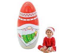 Poupées imbriquées de Noël - Lot de 5 poupées gigognes suédoises Nisse en bois de nain | Décoration de nain tome scandinave, statues décoratives de gnome, figurines de Noël